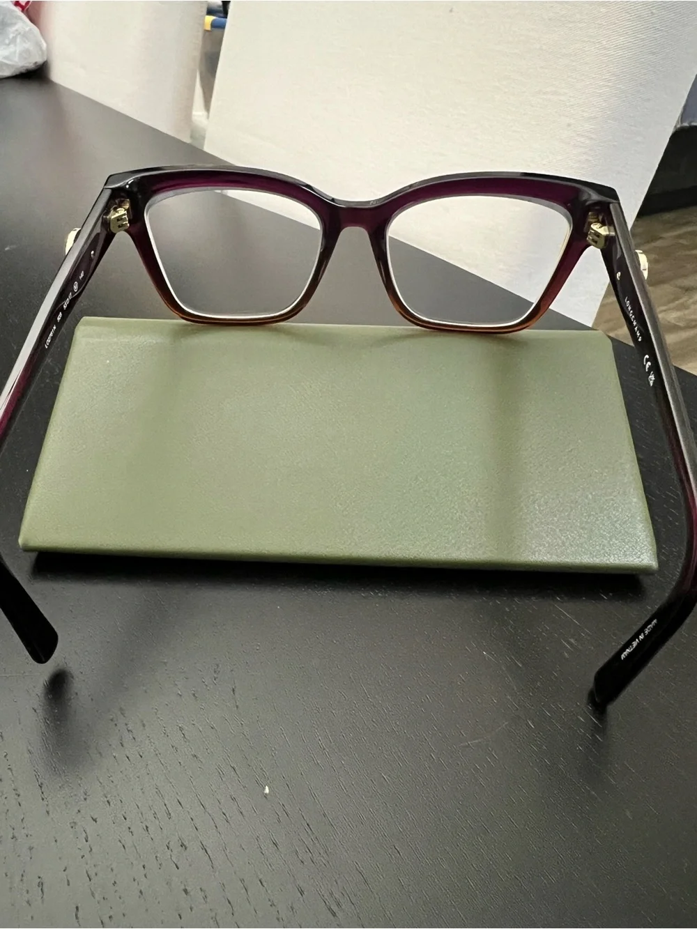 Classic Longchamp Cat Eye Women’s Frames - gradient purple to brown 53-17-140